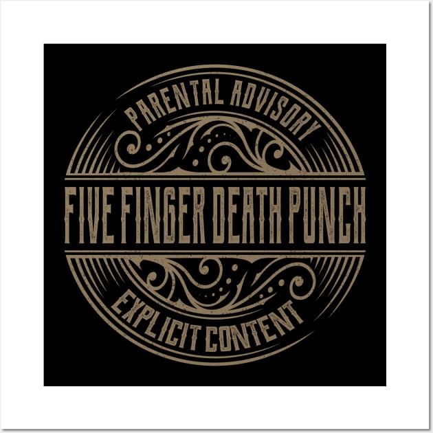 Five Finger Death Punch Vintage Ornament Wall Art by irbey